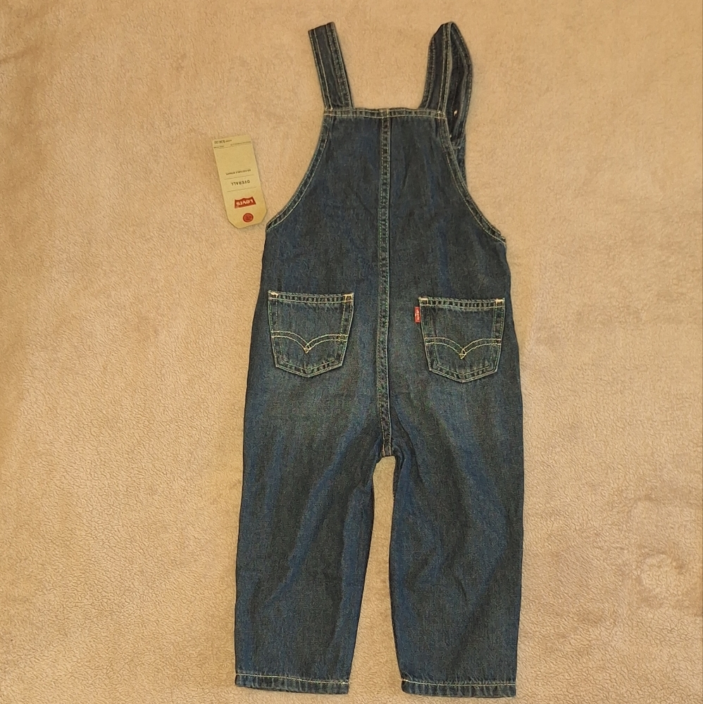 Levi's Baby Boys and Girls Denim Overalls - Picture 2 of 5